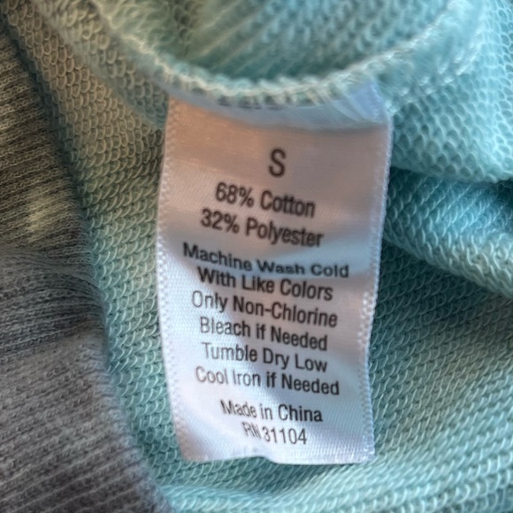 Zelos Women’s Hooded Sweatshirt Tie Dye Blue Gray Hoodie Size Small NWT Y2K - Picture 5 of 5